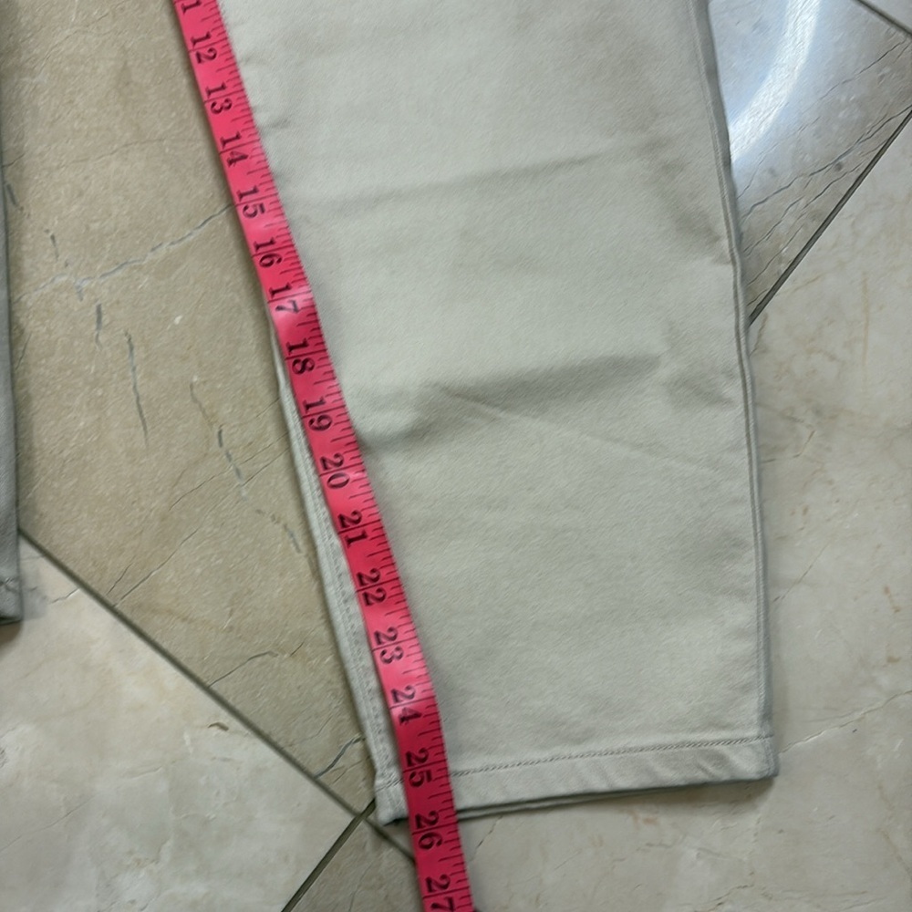 ⭐️ NWT- d.jeans recycled twill oatmeal cropped pants- size 20W - Picture 7 of 8